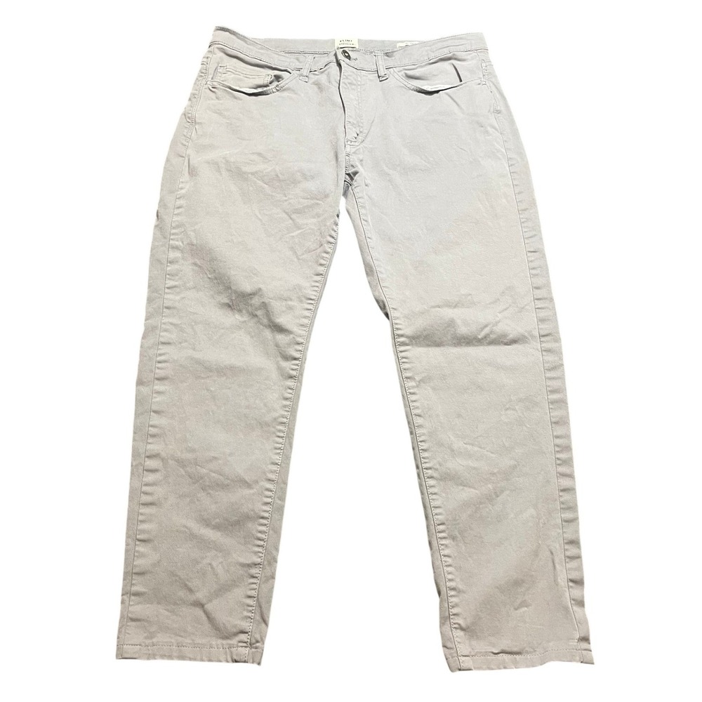 Flint and Tinder Mens Gray Chino Pants Slim Fit‎ Size 32 x 30 HEMMED*